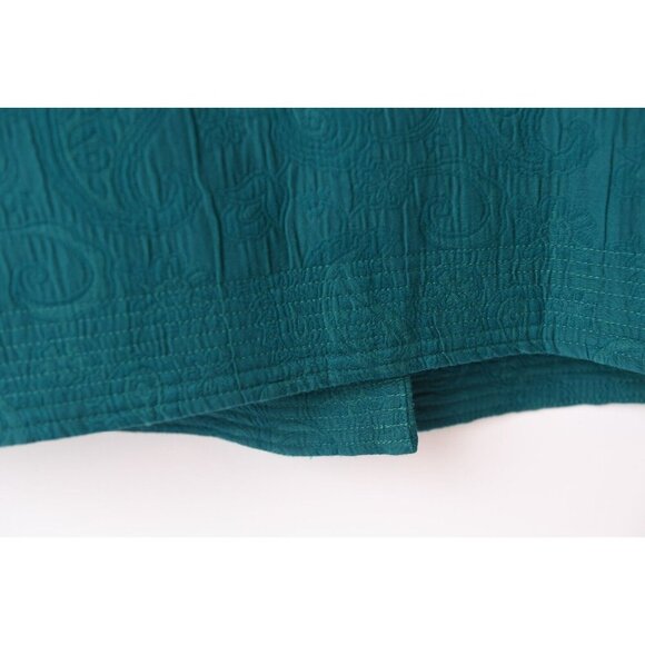 Laura Ashley Cropped Jacket 90s Vintage Women’s Sz Petite S in Teal - Picture 8 of 14